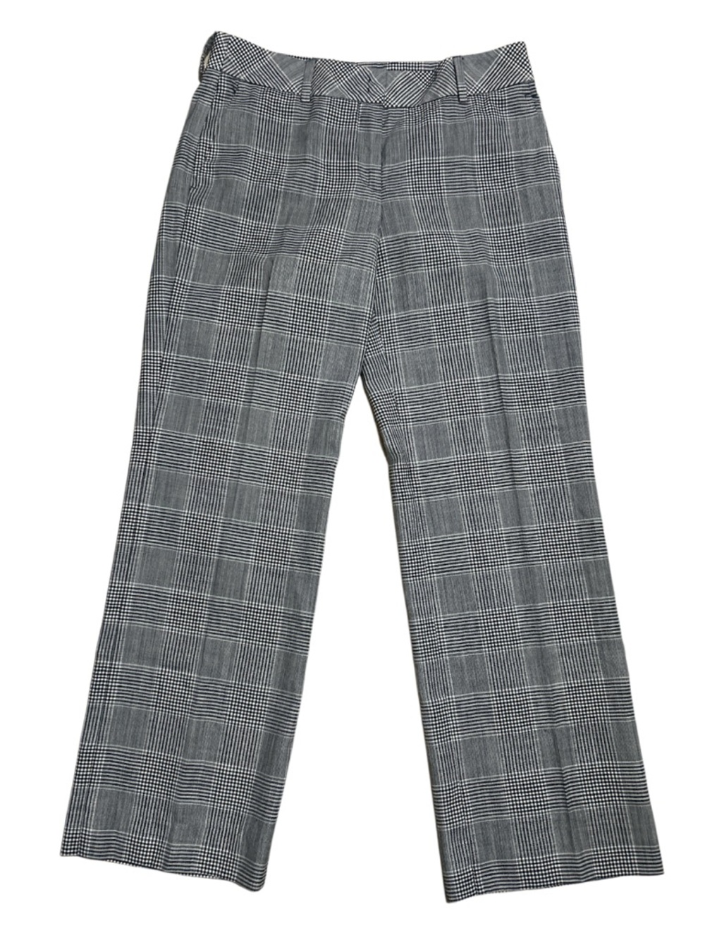 AKRIS PUNTO
Chio Blurred Glencheck Wool Straight-Leg Pants Size 8
